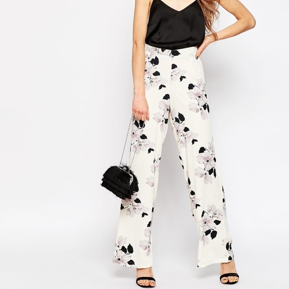 ASOS Pants - Asos Tall women 12 Black Occasion wide leg trouser